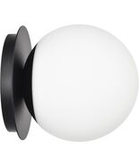 Wall Sconces, 1 Light Modern Globe Sconce in Matte Black WM0020-1-MB - $732.73 MXN