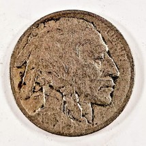 1915-S 5C Buffalo Nickel in Very Good VG Condition, Natural Color - $59.38