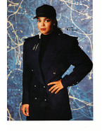 Janet Jackson Milli Vanilli teen magazine pinup blue suit with a hat - £2.65 GBP