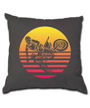 sunset motocross Pillow (Cover and Pillow Included) - £17.14 GBP