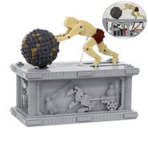 Sisyphus Pushing Stone Motorized Sculpture Model Building Blocks Set Bricks Toys - $173.24