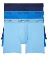 CALVIN KLEIN UNDERWEAR 3 PACK MANS BOXER BRIEFS X-LARGE BLUE Colors NEW! - £19.57 GBP