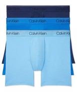 CALVIN KLEIN UNDERWEAR 3 PACK MANS BOXER BRIEFS X-LARGE BLUE Colors NEW! - $322.66 MXN