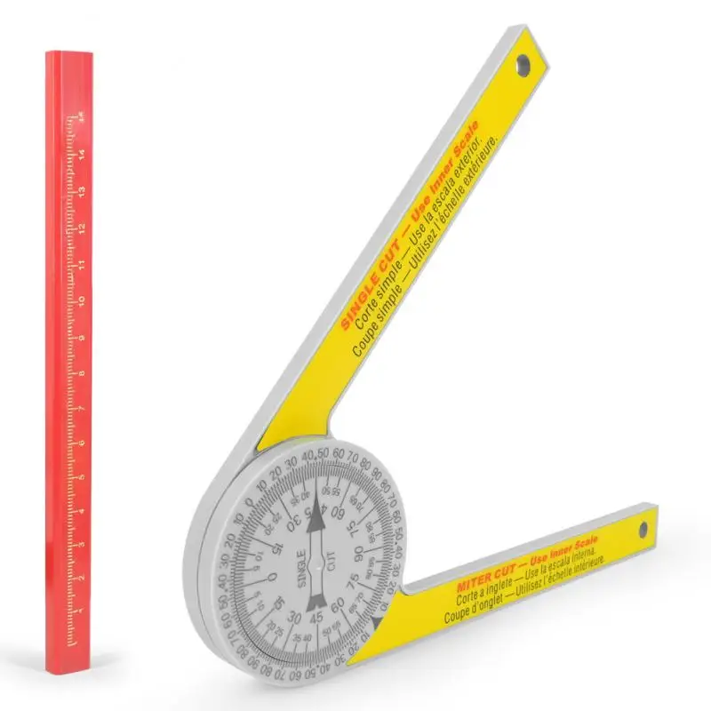 wor Scale Mitre Saw Protractor Angle Level With Mar Pencil Carpenter Ang... - £132.89 GBP