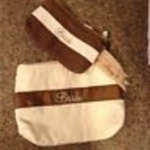 Bride Women&#39;s Cosmetic Bag Ivory &amp; Brown Set of 2 New! - $21.04