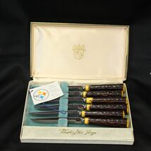 Washington Forge Steak Knife Set Bakelite Handles with Original Case 6 K... - €28,97 EUR