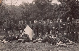 Large Group Of Austria Hungary Soldiers In UNIFORM~WW1 Military Photo Postcard - £9.91 GBP