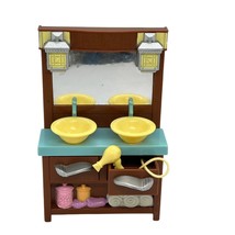 Fisher Price Loving Family Dollhouse Double Sink Vanity 2008 - £7.55 GBP