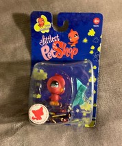 RARE Littlest Pet Shop Red Mohawk Parakeet Messiest #1033 Original Packaging - £38.92 GBP