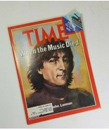 1980 John Lennon Time Magazine When Music Died December 22  - $5.94