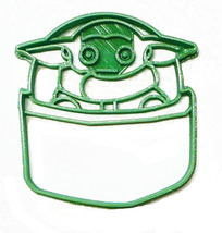 Baby Yoda In Pod Adorable Green Space Child Star Wars Cookie Cutter USA PR3302 - £3.19 GBP