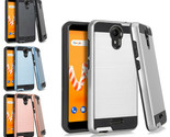 Tempered Glass + Metallic Hybrid Cover Phone Case For Cricket Vision 2 (... - $8.86+