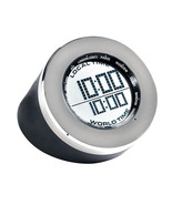 Seth Thomas World Time Multifunction Clock Black Silver - $29.00