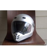 Shoei Hornet DS Dual Sport Helmet Silver size M medium LOTS OF BLEMISHES... - £63.19 GBP