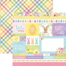 Easter Bunny Scrapbooking Paper, Double-sided Cardstock - 12x12&quot; Single ... - $23.06 MXN