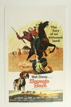 Authentic Lobby Card Dog Movie Poster Walt Disney SAVAGE SAM Texas Plott Hound - £23.53 GBP
