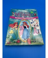 The Little Mermaid Designer Paper Doll Set by RoseArt 1991 - £13.97 GBP