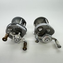 2 Pflueger Supreme Bait Casting Fishing Reels Made In USA Working Vtg - £39.07 GBP