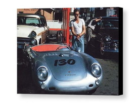 Rare Framed James Dean Porsche 550 Spyder Vintage LAST Photo. Jumbo Giclée Print - £15.29 GBP