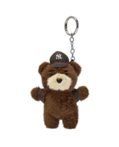 MLB Mega Bear Mini Keyring New York Yankees Keychain Bag Accessory Brown... - $37.84