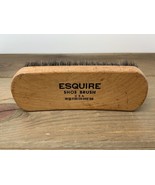 Vintage Esquire Shoe Brush 100% Sterilized Horse Hair Hand Held Made In USA - £13.28 GBP