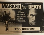 Marked For Death Tv Guide Print Ad Steven Seagal TPA17 - £4.68 GBP