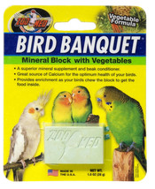 Zoo Med Bird Banquet Mineral Block with Vegetables 1 count Zoo Med Bird ... - £10.28 GBP