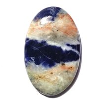 21.64 Carats TCW 100% Natural Beautiful Sodalite Oval cabochon Gem by DVG - £14.92 GBP