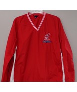 Cleveland Indians Sport-Tek® V-Neck Raglan Wind Shirt XS-6XL  New - £25.68 GBP+