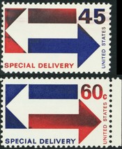 E22-23, MNH Over Inking Printing Pair of Special Delivery Stamp Errors - £23.94 GBP