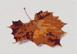 Pepita Needlepoint Canvas: Fallen Leaf, 10&quot; x 7&quot; - $50.00+