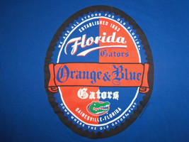 NCAA University Of Florida Gators &quot;Orange &amp; Blue&quot; Blue Graphic T Shirt - XL - $17.69