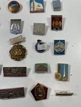 Vintage Russian Badge Pin Jewelry Lot Soviet Union Russia USSR 25 Piece - £23.18 GBP
