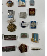 Vintage Russian Badge Pin Jewelry Lot Soviet Union Russia USSR 25 Piece - $26.42 CAD