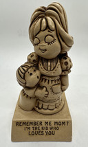 Paula 1970 Statuette Figure Remember Me Mom Kid Who Loves You W-174 Vintage - £11.66 GBP