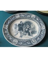 1880 Compatible with Century blue/gray &quot;De Bracy &amp; Rowena&quot; 10 3/4&quot; oval ... - $4,913.35 MXN