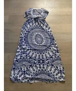 NWT Ark &amp; Co White &amp; Navy Blue Geometric Dress SIZE SMALL - $380.13 MXN