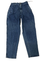 Vtg 1992 90” S DOCKERS Mama Jeans Hohe Taille Blau Denim Gr. 4 Petite 24x29 Neu - £17.07 GBP