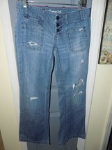 American Eagle Outfitters Hipster Button Front Jeans Size 4 Women&#39;s EUC - £19.98 GBP