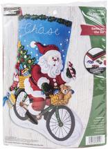 Bucilla Felt Stocking KIT, Santa On The Go - £45.54 GBP