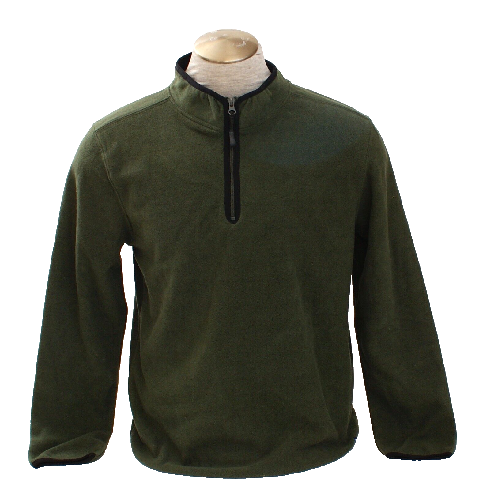 Nickel &amp; Iron Men&#39;s L  Dark Green  1/4 Zip Polar Fleece Pullover - $49.49