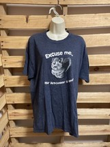 Excuse me... Your Bird Feeder is Empty Cotton Blend T-Shirt Mens XL KG JD - £9.39 GBP