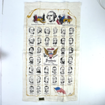 Presidents of the United States Kay Dee Designs Vtg Linen Tea Towel 1969 Nixon - $19.30