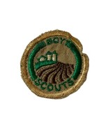 Vtg 50&#39;s FARM Silo Boy Scout Soil Conservation Proficiency Badge Tan Clo... - $28.45