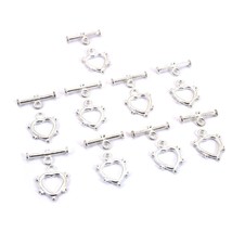 Bali Heart Toggle Clasp Silver Plated New 21mm Approx 8 - £16.48 GBP