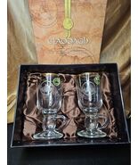 Claddagh Irish Handcut Glass Gold Band Footed Mug Cup with Handle Boxed ... - €42,78 EUR