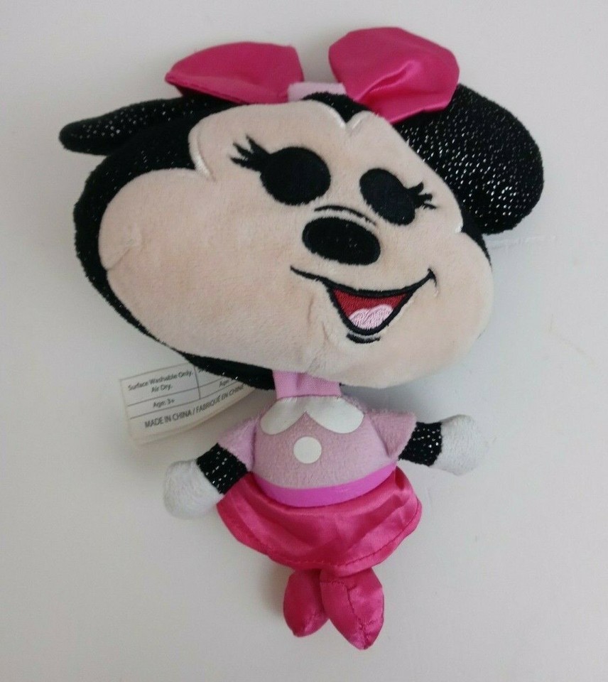 Disney Just Play Minnie Mouse Finger Puppet Big Head 9&quot; Plush - $7.67