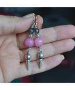 Ruby Earrings, Tourmaline Earrings, Drop Earrings, Silver Earrings, Gems... - £7.85 GBP