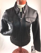 Womens Milwaukee Motorcycle Jacket Black Leather Coat Zip Out Liner Size... - £118.04 GBP