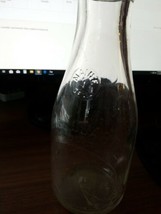 One Quart Liquid “Maine Seal” Vintage Glass Milk Bottle - £19.35 GBP